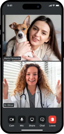 Expert Care 24/7 - Connect with licensed veterinarians anytime through secure messaging, video consultations, or emergency support.
